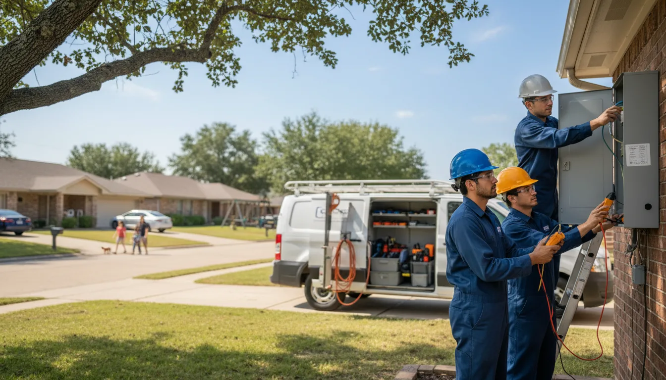 Certified electrician providing emergency electrical services in Bassett, AR